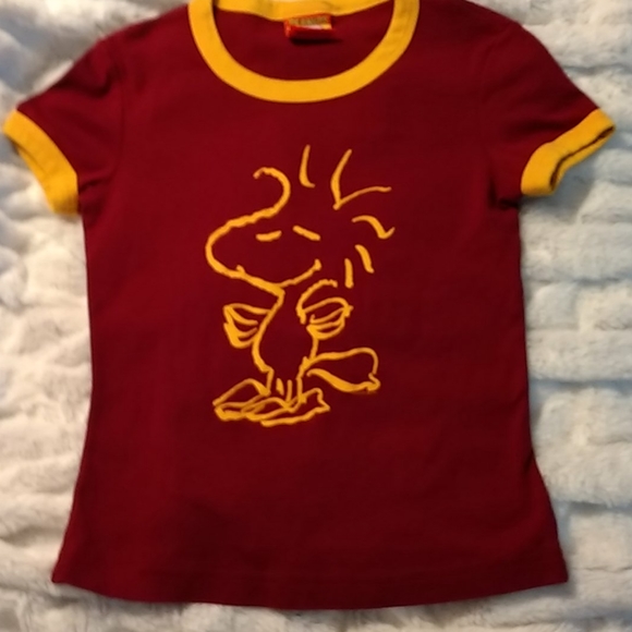 Peanuts by Doe Tops - ✨HP✨NWOT "WOODSTOCK" Peanuts Ringer T-shirt